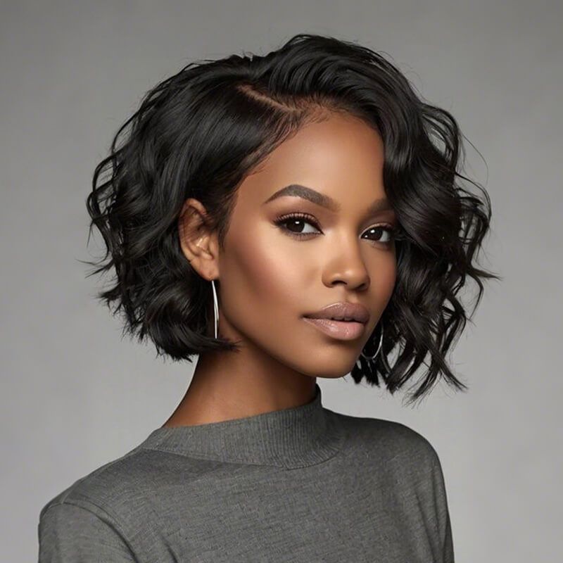 Wear and Go Wigs Elegant Hairstyles Bob Wavy Wigs